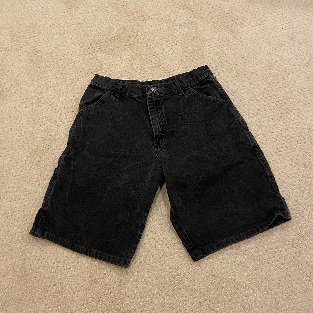 VINTAGE WRANGLER BLACK JEAN SHORTS JORTS